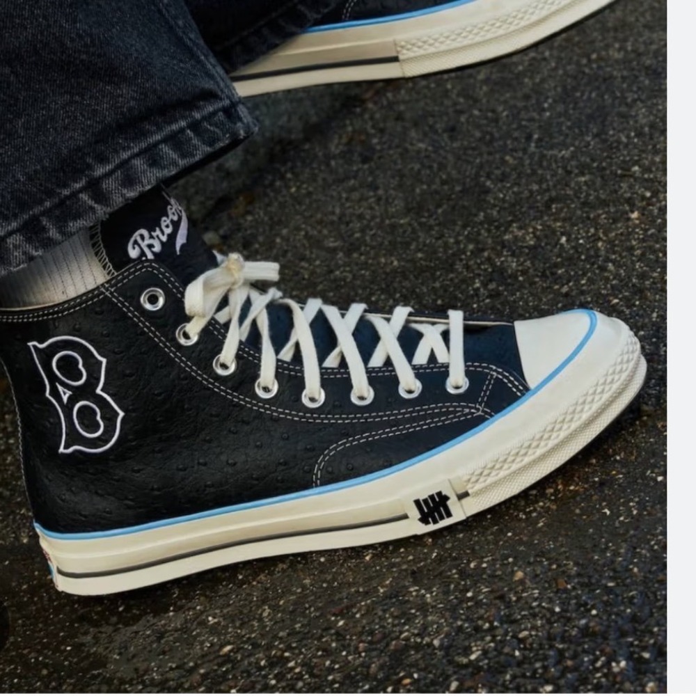 DS Converse Chuck 70 Hi Undefeated x Brooklyn Dodgers 1710 of 1947 Sz 7.5 - Picture 7 of 10